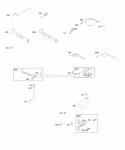 Brake Controls Governor Spring Ignition Diagram and Parts List for 10L902-0110-B1  Briggs and Stratton Engine